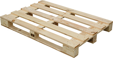 Atypical wooden pallet