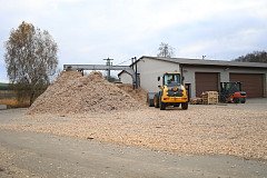 11/2021 Stavba nového zásobníku na štěpku v Drahkově