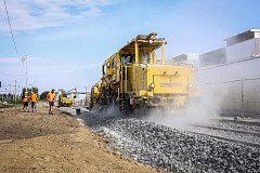 Výstavba železniční vlečky do VA Dvorec v roce 2022