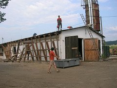 Přestavba provozovny / Umbau der Betriebsstätte / Plant reconstruction / Перестройка завода