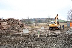 11/2021 Stavba nového zásobníku na štěpku v Drahkově