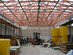 Stavba haly CAPE / Bau der Halle CAPE / CAPE factory building construction / Строительство цеха CAPE