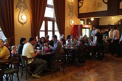 Mikulášská párty s tradiční nadílkou ve společenském sále Švejk resturantu v Nepomuku 1.12.2012. 