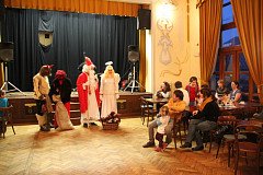 Mikulášská párty s tradiční nadílkou ve společenském sále Švejk resturantu v Nepomuku 1.12.2012. 