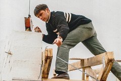 2003 - Výstavba sušáren / Aufbau von Trockenkammer / Building up the wood drying kiln / Строительство сушек