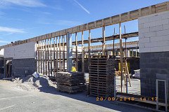 Stavba nového centra pro zakracování a zpracování odpadu v září 2016.