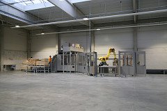 Automatické paletovací linky CAPE Mach 1 a 3 ve výrobním areálu KLAUS Timber ve Dvorci.